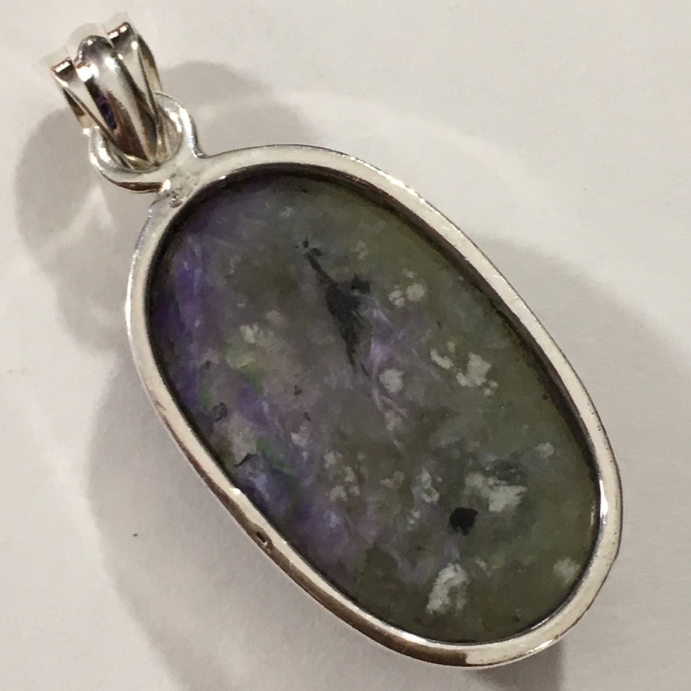 Charoite Pendant set in 925 Silver - Picture 8 of 8